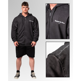 NEBBIA - Férfi cipzáras fitness felső 362 (black)