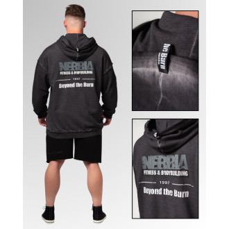 NEBBIA - Férfi cipzáras fitness felső 362 (black)