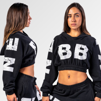 NEBBIA - Sport crop top MUSCLE MOMMY 619 (black)