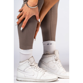 NEBBIA - Magas derekú push-up leggings POWER 888 (light brown ash)