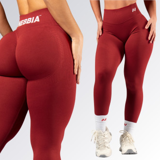 NEBBIA - Magas derekú push-up leggings POWER 888 (red)