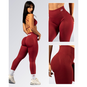 NEBBIA - Magas derekú push-up leggings POWER 888 (red)
