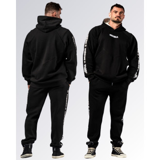 NEBBIA - Férfi fitnesz melegítőfelső HERO 300 (black)