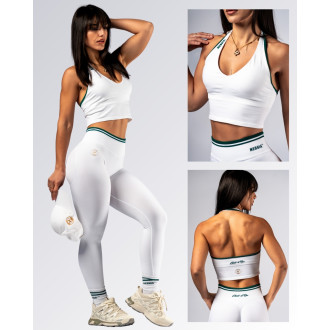 NEBBIA - Halter nyakú top CLUB D’OR 640 (white)