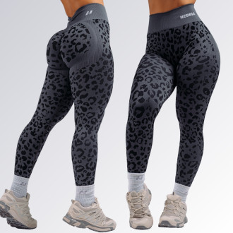 NEBBIA - Leopárdmintás fitness leggings PRIMAL 849 (BLACK LEOPARD)