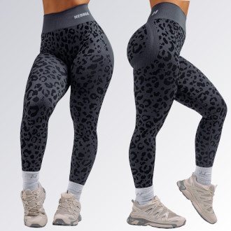 NEBBIA - Leopárdmintás fitness leggings PRIMAL 849 (BLACK LEOPARD)
