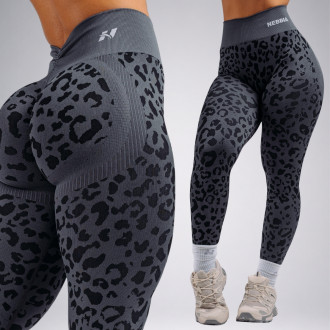 NEBBIA - Leopárdmintás fitness leggings PRIMAL 849 (BLACK LEOPARD)