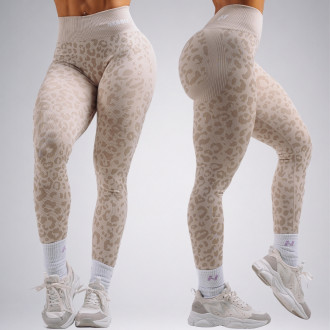 NEBBIA - Leopárdmintás fitness leggings PRIMAL 849 (CREAM LEOPARD)