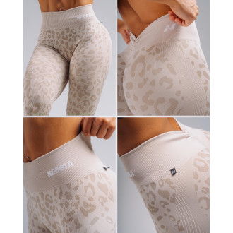 NEBBIA - Leopárdmintás fitness leggings PRIMAL 849 (CREAM LEOPARD)