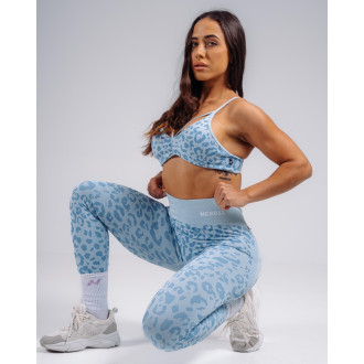 NEBBIA - Leopárdmintás fitness leggings PRIMAL 849 (BLUE LEOPARD)