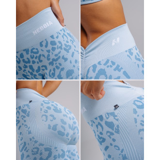 NEBBIA - Leopárdmintás fitness leggings PRIMAL 849 (BLUE LEOPARD)
