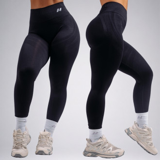 NEBBIA - Magas derekú push-up leggings PRIMAL 850 (BLACK)