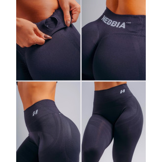NEBBIA - Magas derekú push-up leggings PRIMAL 850 (BLACK)