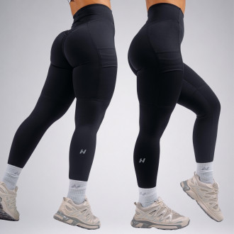 NEBBIA - Magas derekú oldalzsebes leggings PRIMAL 851 (BLACK)