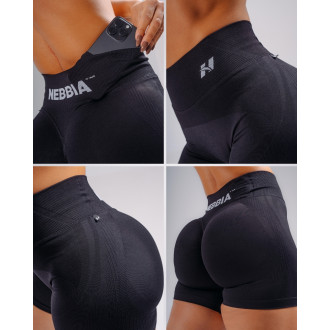NEBBIA - Extra push-up rövidnadrág PRIMAL 857 (BLACK)