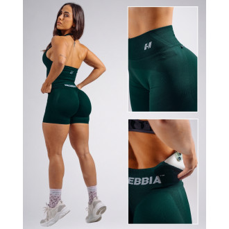 NEBBIA - Extra push-up rövidnadrág PRIMAL 857 (DARK GREEN)