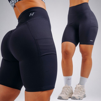 NEBBIA - Magas derekú oldalzsebes short PRIMAL 858 (BLACK)