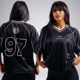 NEBBIA - Oversized női póló PRIMAL 862 (BLACK LEOPARD)