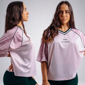 NEBBIA - Oversized női póló PRIMAL 862 (PINK LEOPARD)