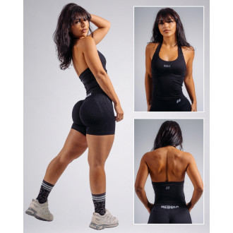 NEBBIA - Melltartóbetétes halter top PRIMAL 863 (BLACK)