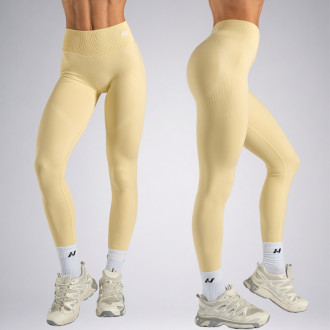 NEBBIA - Magas derekú push-up leggings ICE CREAM 888 (yellow)