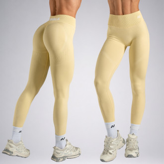 NEBBIA - Magas derekú push-up leggings ICE CREAM 888 (yellow)