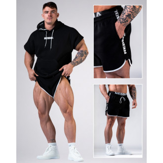 NEBBIA - Férfi fitness rövidnadrág HERO 295 (black)