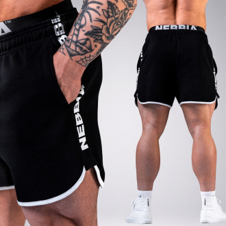 NEBBIA - Férfi fitness rövidnadrág HERO 295 (black)