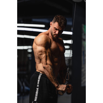 NEBBIA - Férfi fitness rövidnadrág HERO 295 (black)