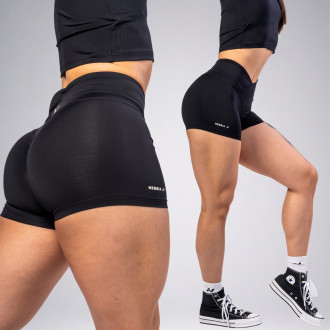 NEBBIA - Magas derekú rövidnadrág AGILE 475 (black)