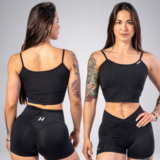 NEBBIA - Magas derekú rövidnadrág AGILE 475 (black)