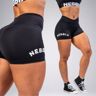 NEBBIA - GYM HERO magas derekú short 582 (black)