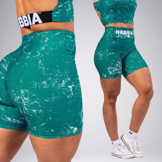 NEBBIA - Magas derekú rövidnadrág HAMMIES 615 (green)