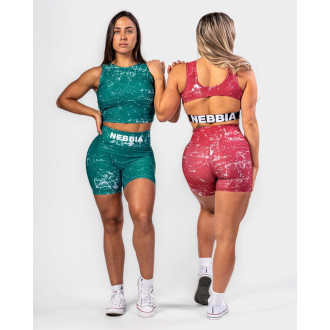 NEBBIA - Magas derekú rövidnadrág HAMMIES 615 (green)