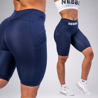 NEBBIA - Biciklis nadrág magas derékkal GYM THERAPY 628 (dark blue)