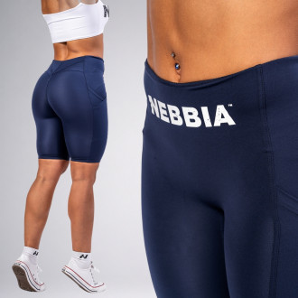 NEBBIA - Biciklis nadrág magas derékkal GYM THERAPY 628 (dark blue)