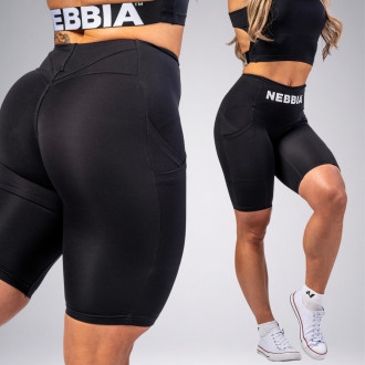 NEBBIA - Biciklis nadrág magas derékkal GYM THERAPY 628 (black)
