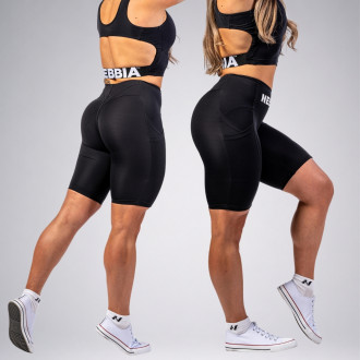 NEBBIA - Biciklis nadrág magas derékkal GYM THERAPY 628 (black)