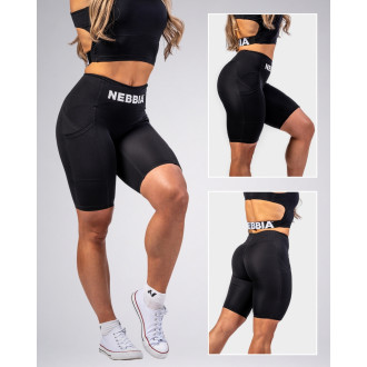 NEBBIA - Biciklis nadrág magas derékkal GYM THERAPY 628 (black)