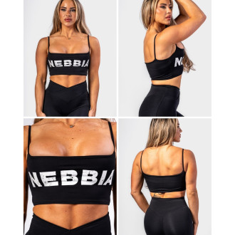 NEBBIA - Bandeau sportmelltartó BACK CHECK 612 (black)