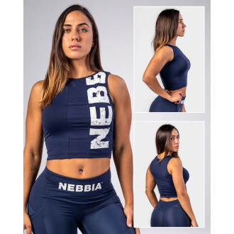 NEBBIA - Fitness top SNATCHED 627 (dark blue)