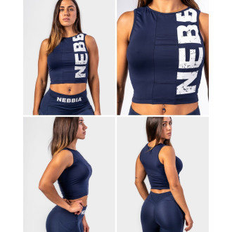 NEBBIA - Fitness top SNATCHED 627 (dark blue)