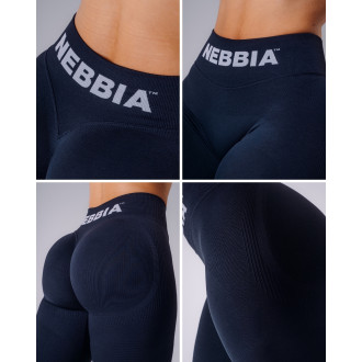NEBBIA - Fitness leggings extra push-up FLOW SEAMLESS 496 (dark blue)