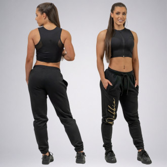 NEBBIA - Női melegítőalsó 846 (black-gold)