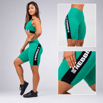 NEBBIA - Női biciklis short magas derékkal ICONIC 238 (green)