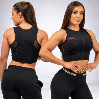 NEBBIA - Crop top erős tartással 842 (black)