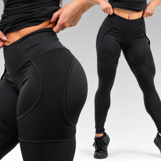 NEBBIA - Magas derekú hálós sport leggings 838 (black)