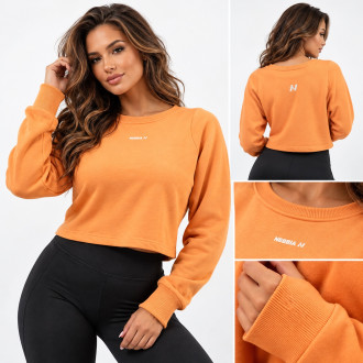 NEBBIA - Crop pulóver GYM SPIRIT 483 (orange)