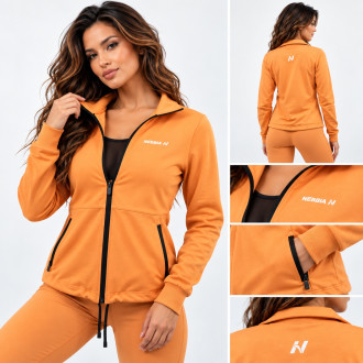 NEBBIA - Női fényes sportos felső SLEEK 481 (orange)