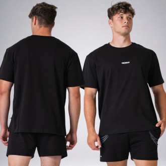 NEBBIA - Unisex oversized póló GYM ESSENTIALS 382 (black)